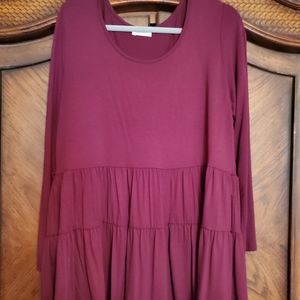 Long sleeved ruffle top.